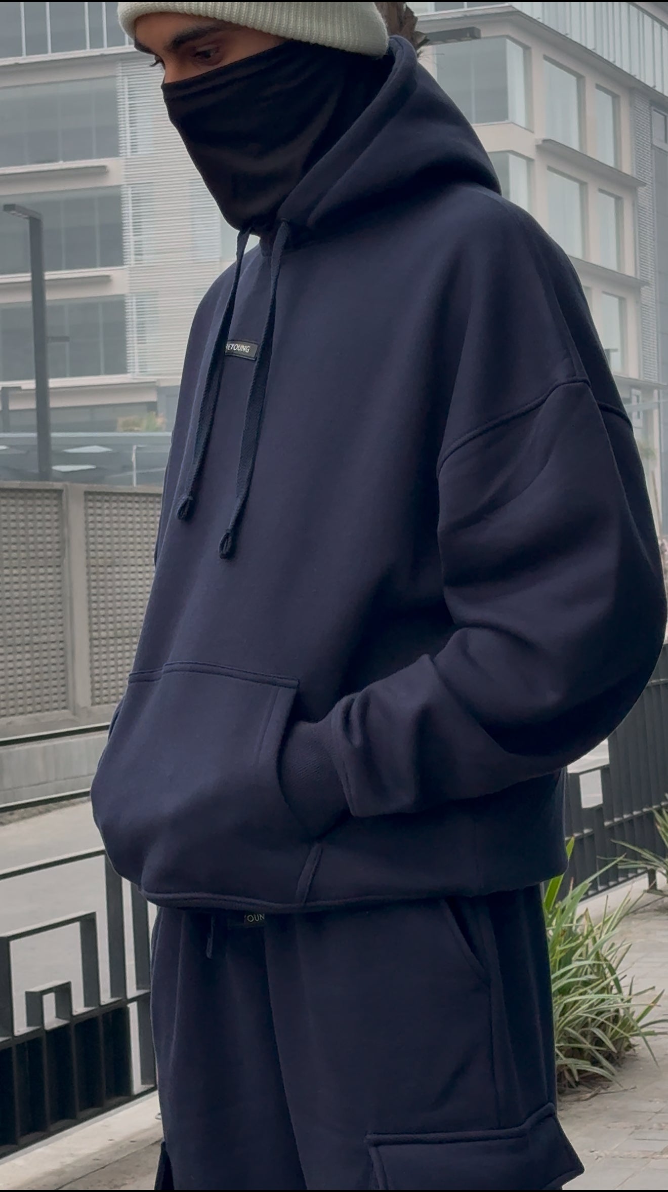 Unisex Navy blue cord-set