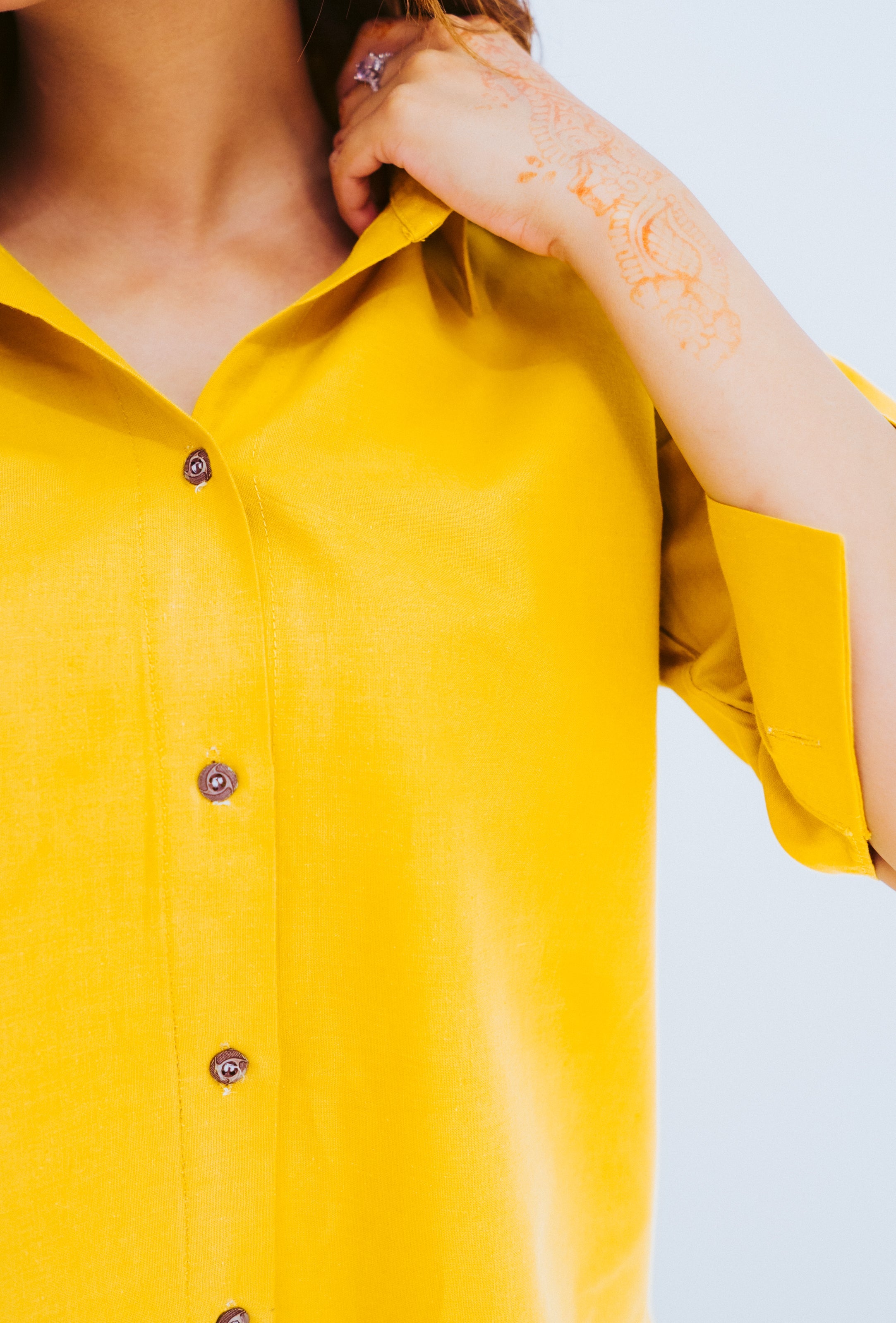 Mustard Yellow Summer Cord Set