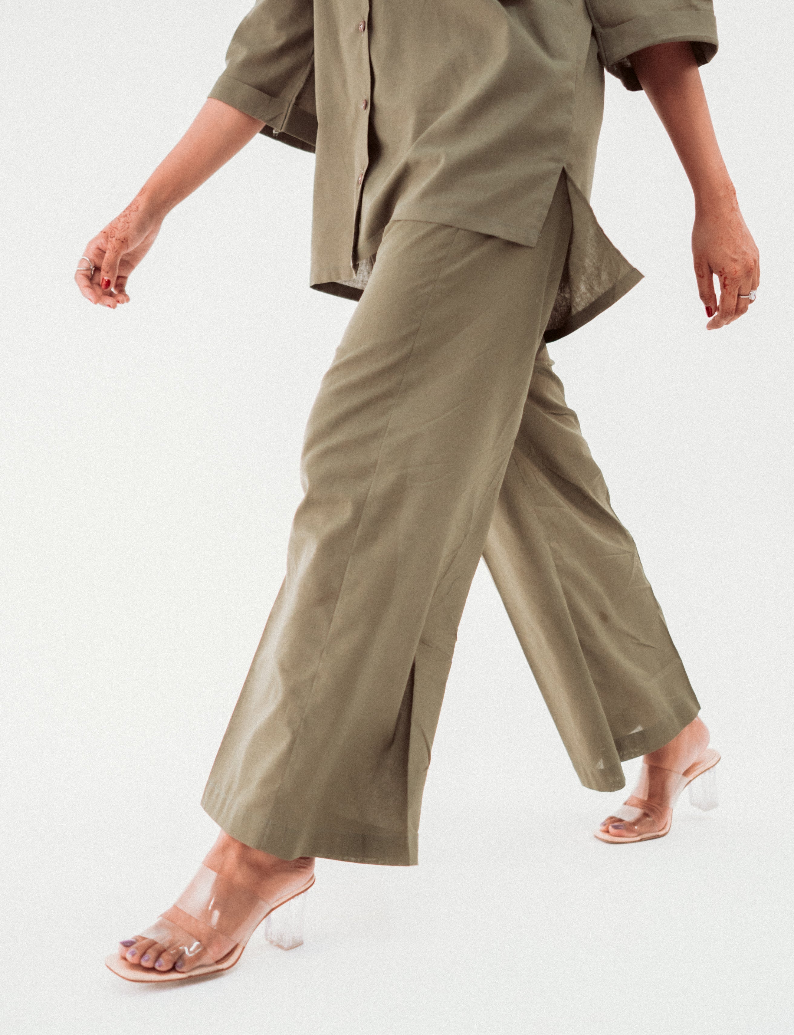 Army Green Summer Cord Set