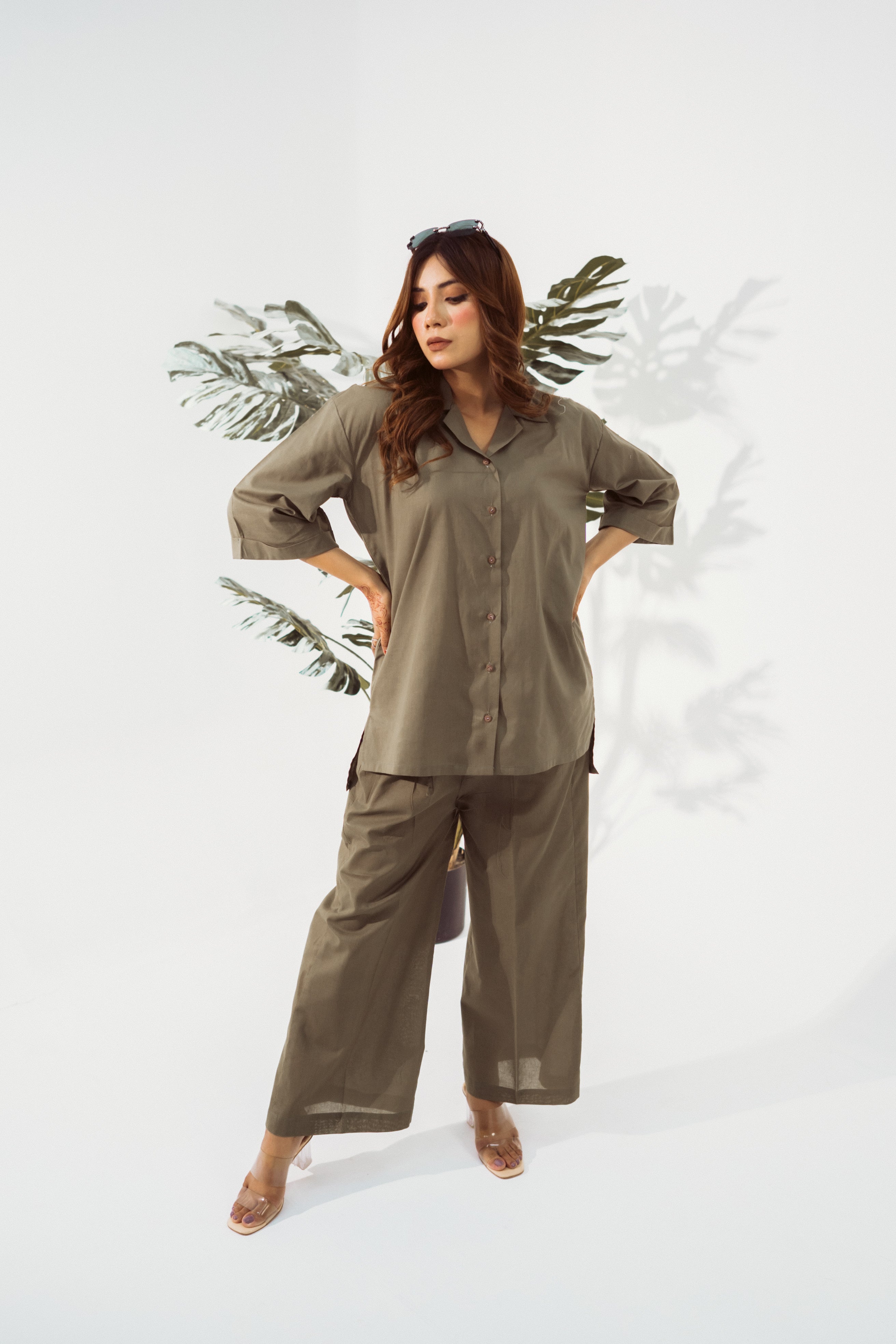 Army Green Summer Cord Set