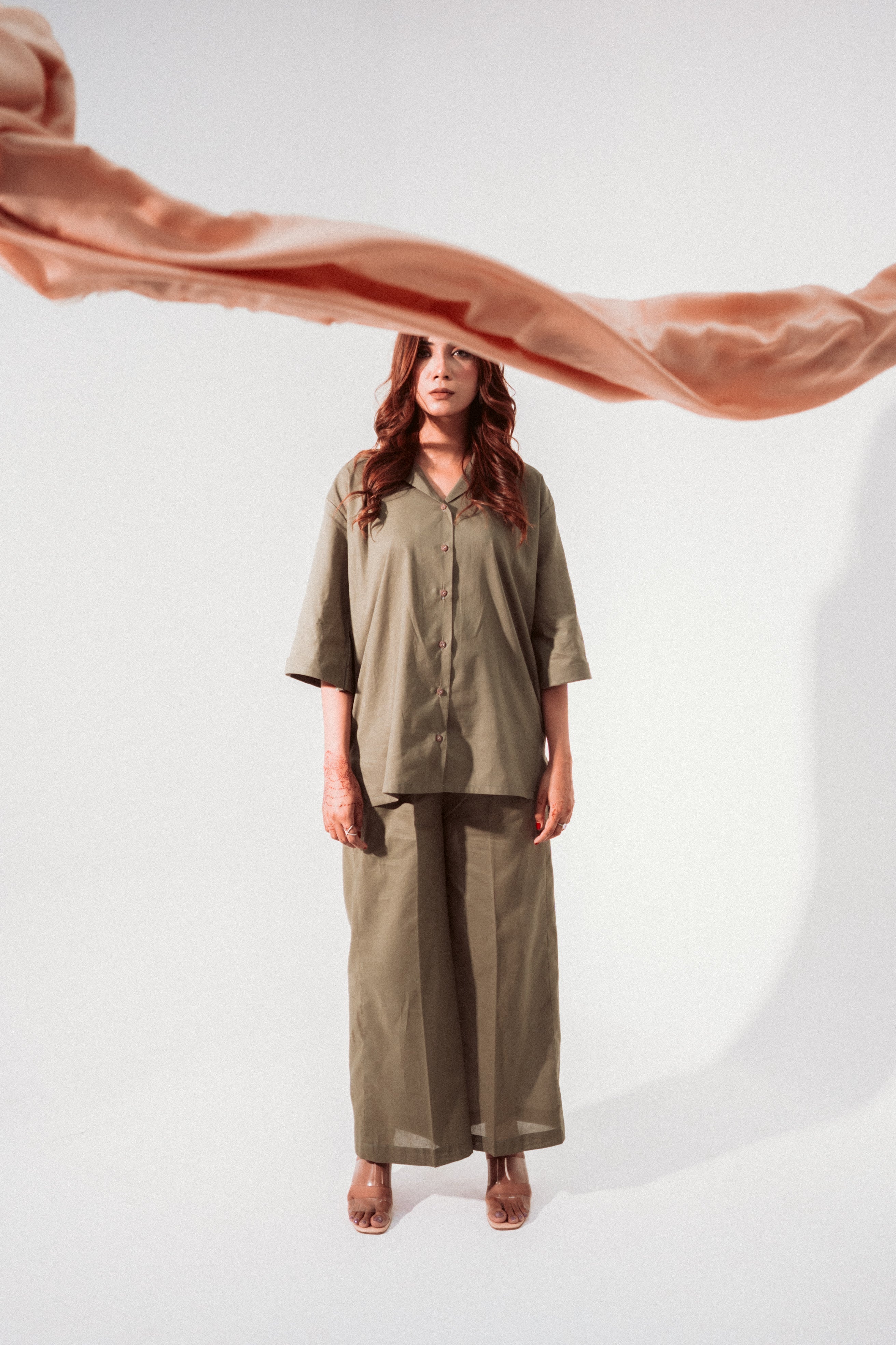 Army Green Summer Cord Set