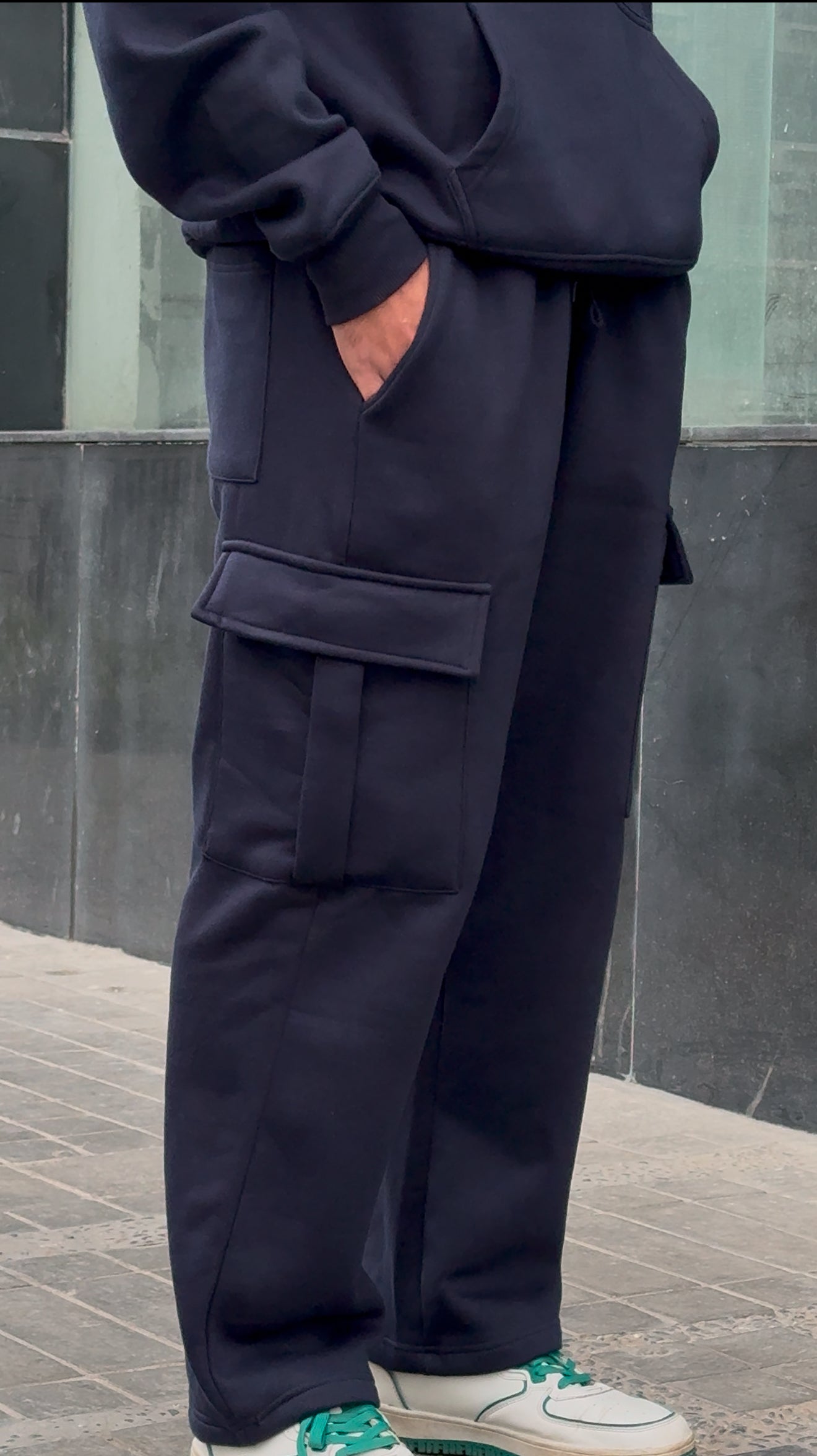 Unisex Navy blue cord-set