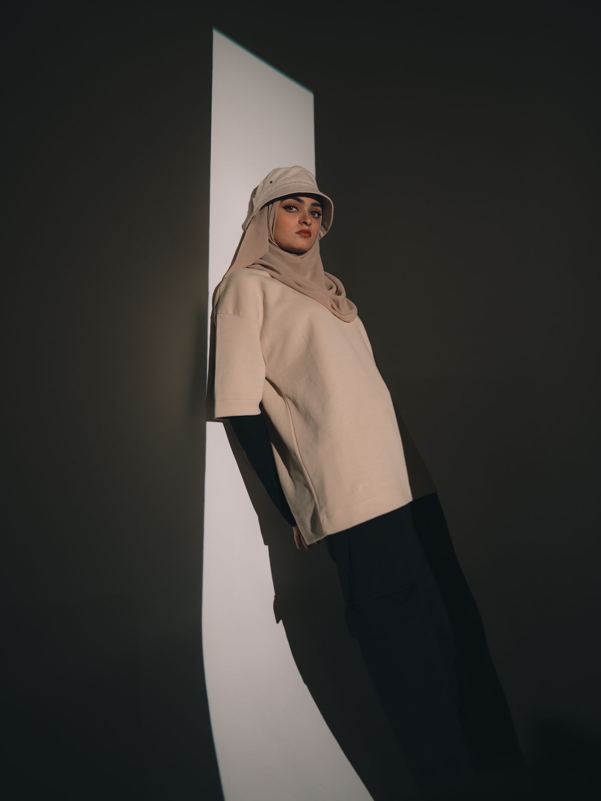 Premium Unisex Cream Oversized Tee Shirt