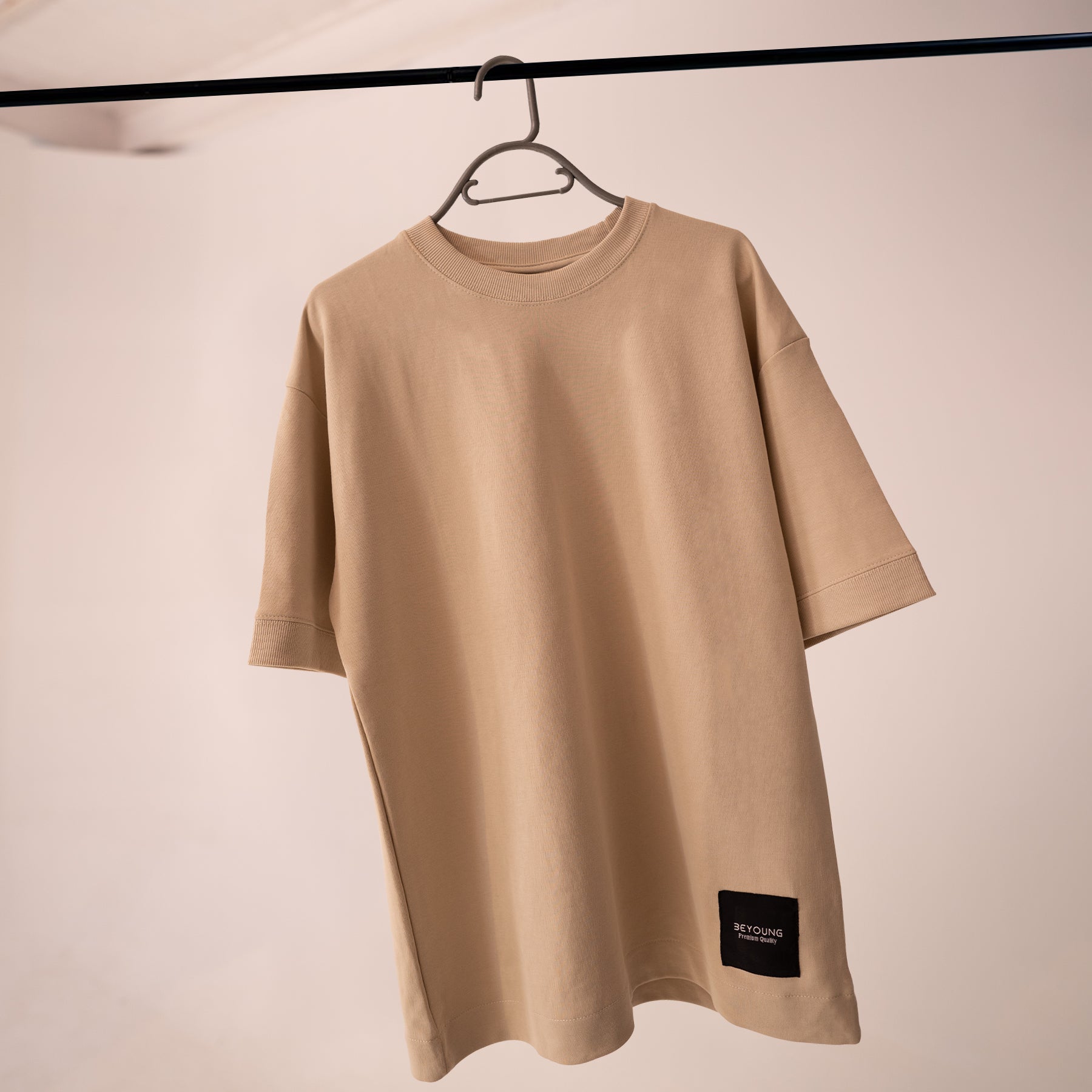 Premium Unisex Cream Oversized Tee Shirt